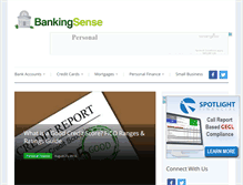 Tablet Screenshot of bankingsense.com